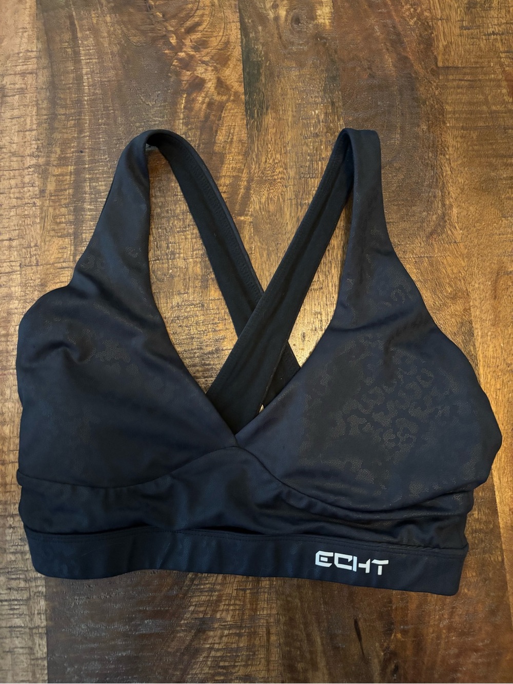 Black cheetah Echt sports bra (M)